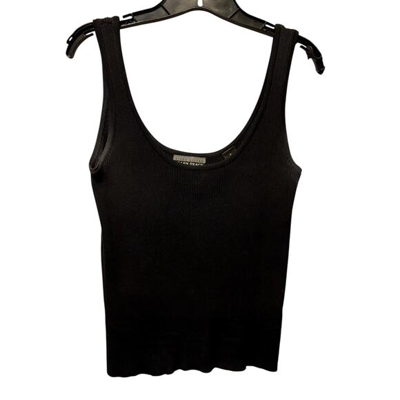 Ellen Tracy Linda Allard Black Knit 100% Silk Sleeveless Vintage Top Sz S/M - Picture 3 of 4